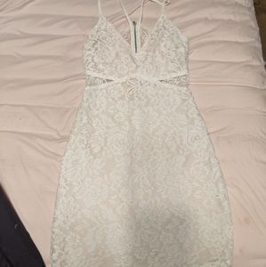 Lush/LuLu White Lace Dress
